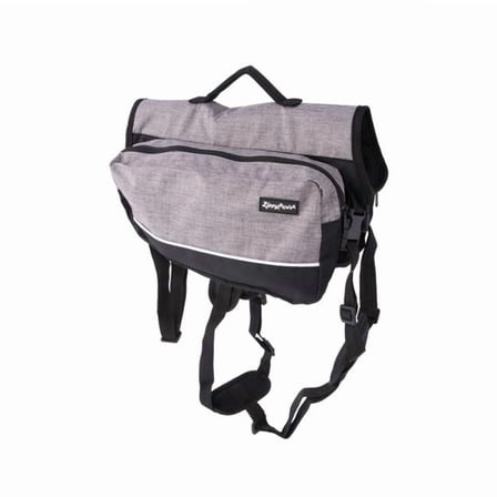 ZippyPaws 818786015213 Backpack for Dogs - Graphite - Large