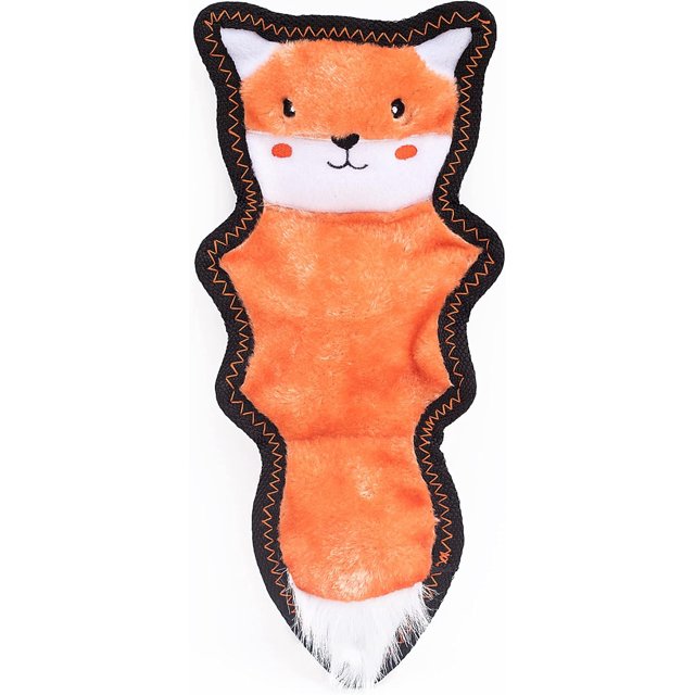 ZippyPaws Z Stitch Skinny Peltz Fox Squeak Toy
