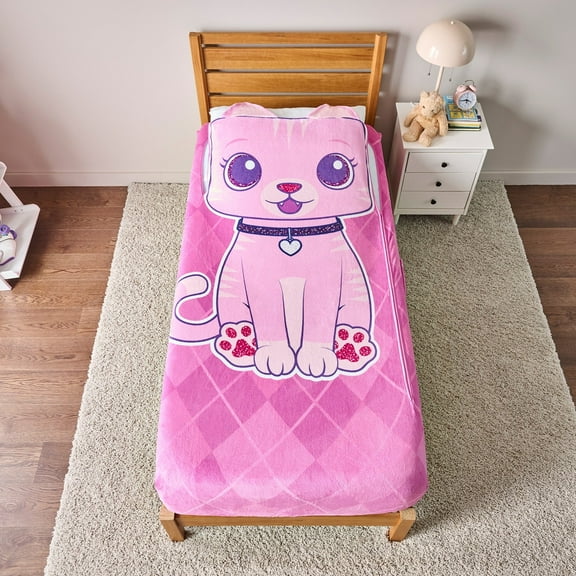 ZippySack Twin Bed Zip-Up Bedding – Cat
