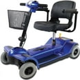 thumbnail image 1 of Zipr Traveler Xtra 4 Wheel Spacious Long Range Mobility Scooter - Folding Motorized Wheelchair - Travel Scooter for Adults, Seniors, Elderly - Blue, 1 of 9