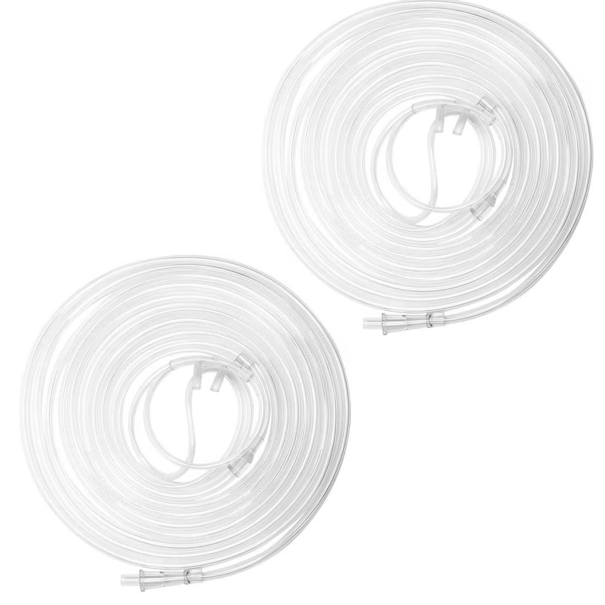 Ziqing 6.5-Foot Oxygen Tubing Set Ultra-Soft Nasal Cannula with 2 High-Flow Tubes