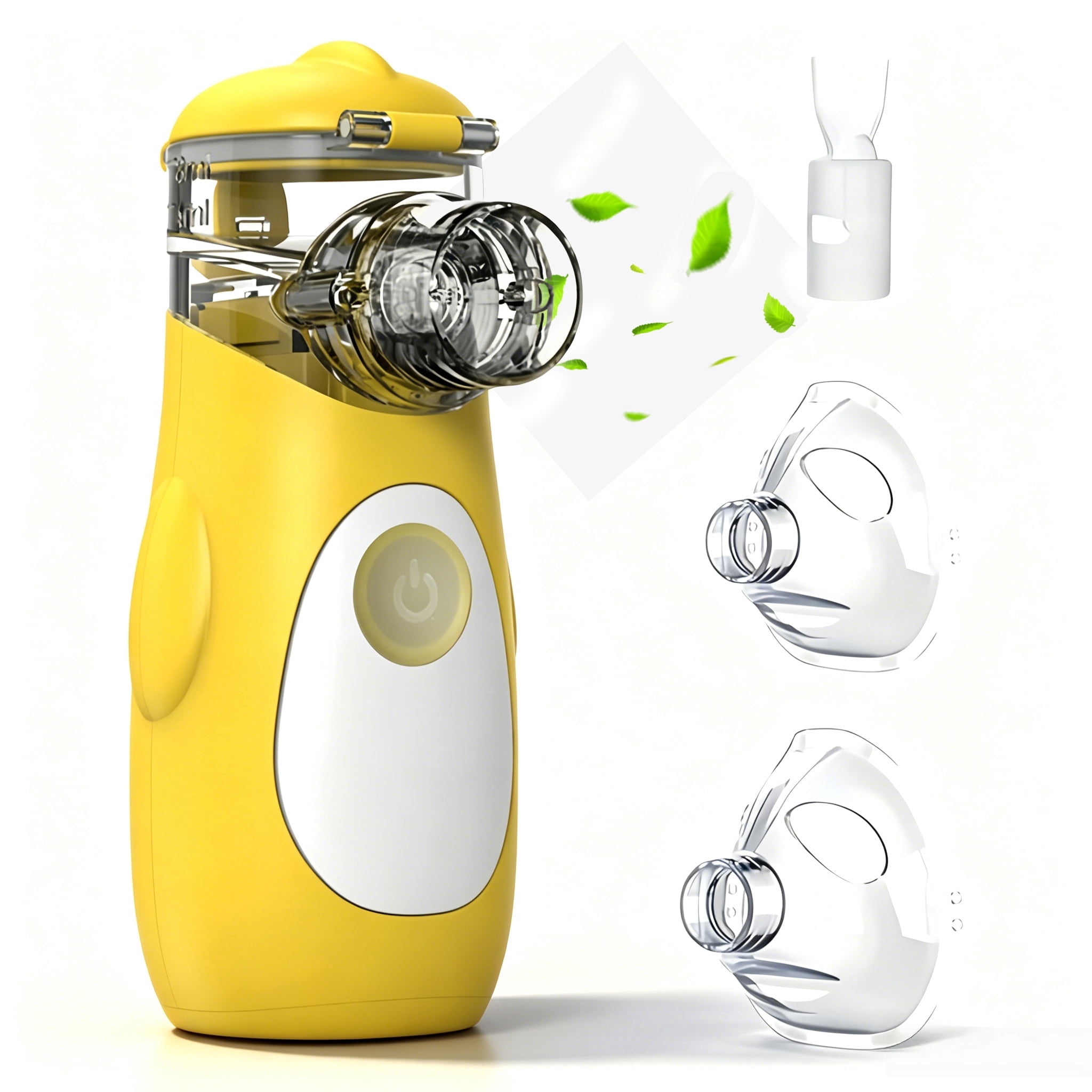 Ziqing Handheld Ultrasonic Steam Inhaler,Cool Mist Breathing Humidifier for Adults & Kids