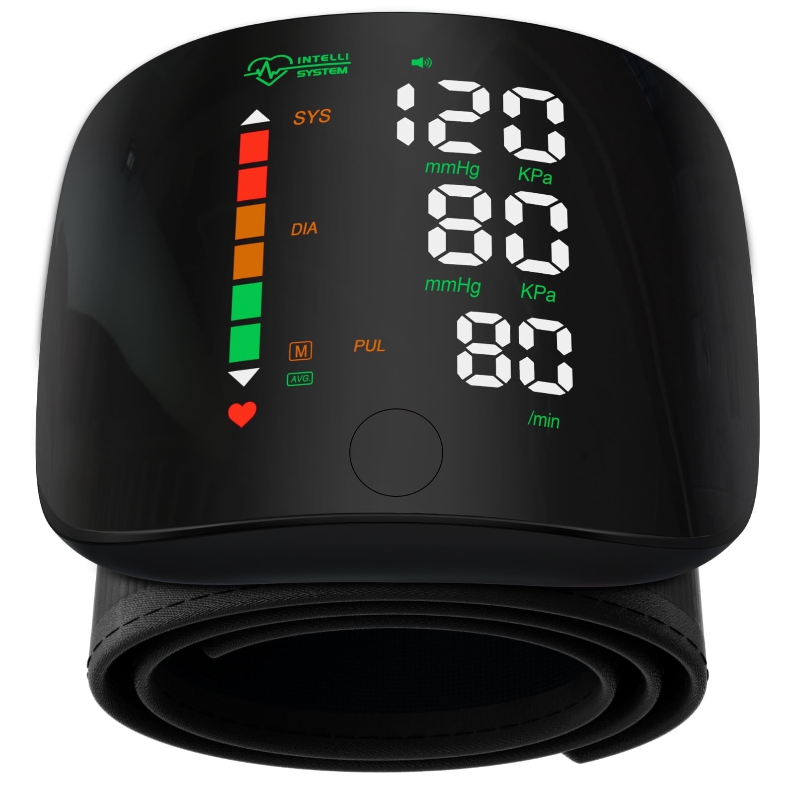 Ziqing fully automatic wrist blood pressure monitor, large-sized LED backlit display screen, suitable for home/travel use