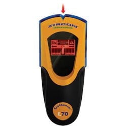 Zircon 1.5 Inch Deep Scan Metal and Wood Stud Finder with AC Wire Warning Detection, SpotLite Pointer, Audio Alert and Auto Correcting Technology