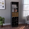 thumbnail image 1 of Zircon Bar Cabinet, Black & Walnut, 1 of 1