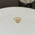 thumbnail image 1 of Open Ring For Women Butterfly Zircon Inlaid Copper Ring With Bow Square Heart Elements Fashion Jewelry Sparkle, 1 of 2