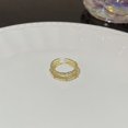 thumbnail image 1 of Zircon Butterfly Ring Open Design for Women, Inlaid Copper Ring with Bow, Square, Round, and Heart Elements, 1 of 2