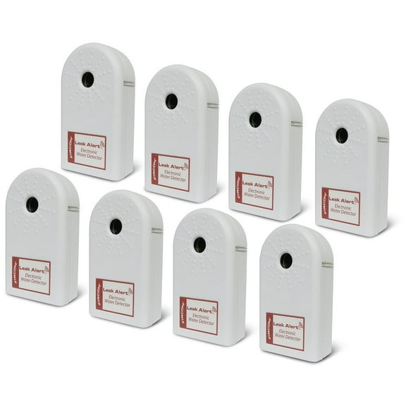 Zircon Leak Alert Electronic Water Detector - Battery Not Included - 8-Pack, White