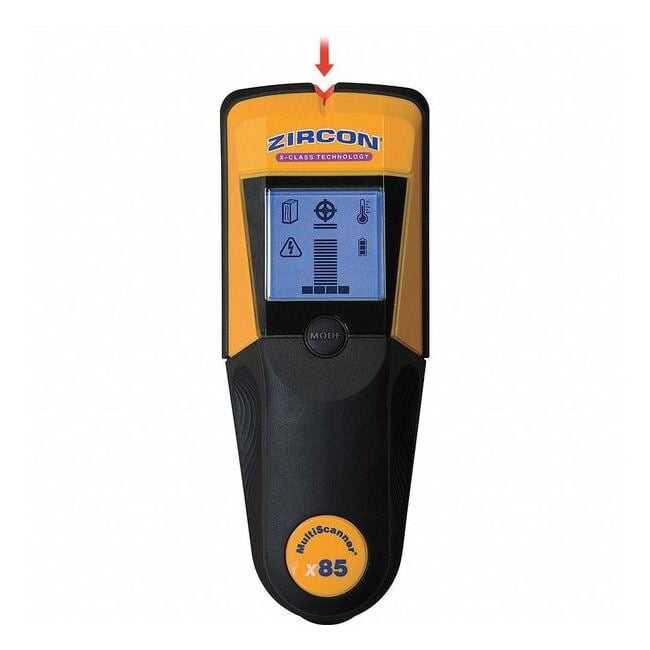 Zircon Multifunction Stud Finder 65244 - Electronic LCD Backlit Rangefinder - Black