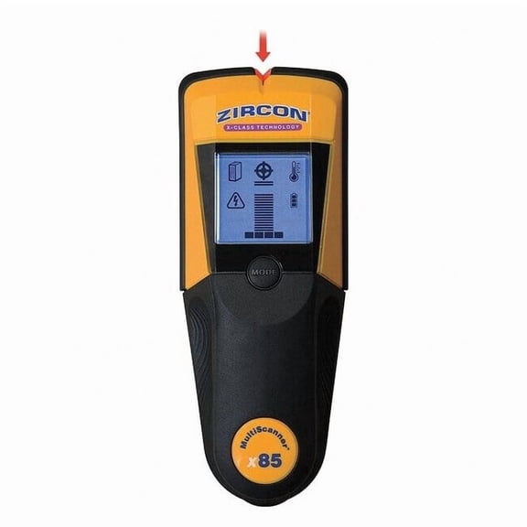 Zircon Multifunction Stud Finder 65244 - Electronic LCD Backlit Rangefinder - Black