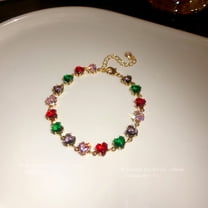 Zircon Oval Heart-shaped Bracelet High Sense Special-interest Design Elegant Bracelet For Women