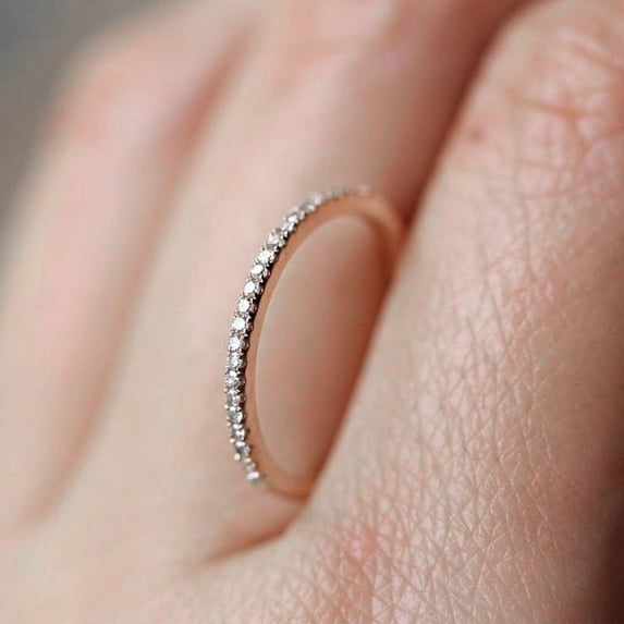 Women Geometric Copper Ring Inlaid Zircon Fashion Jewelry Individually Packed Birthday Gift Ring For Her Style