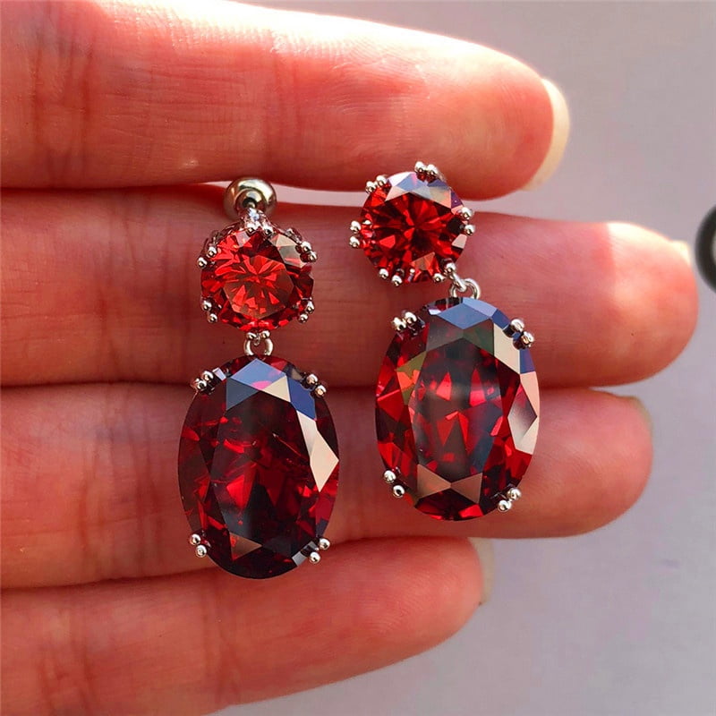 TUMBEELLUWA Crystal Star Earrings - Healing Energy Pentagram Dangle Earrings For Women 2 thumbnail image