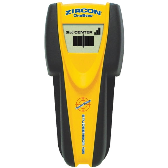 Zircon i65 Stud Sensor Center-Finding Battery Operated Stud and Metal Finder with Live Wire Detection  Indoor & Outdoor Use, NEC-Compliant