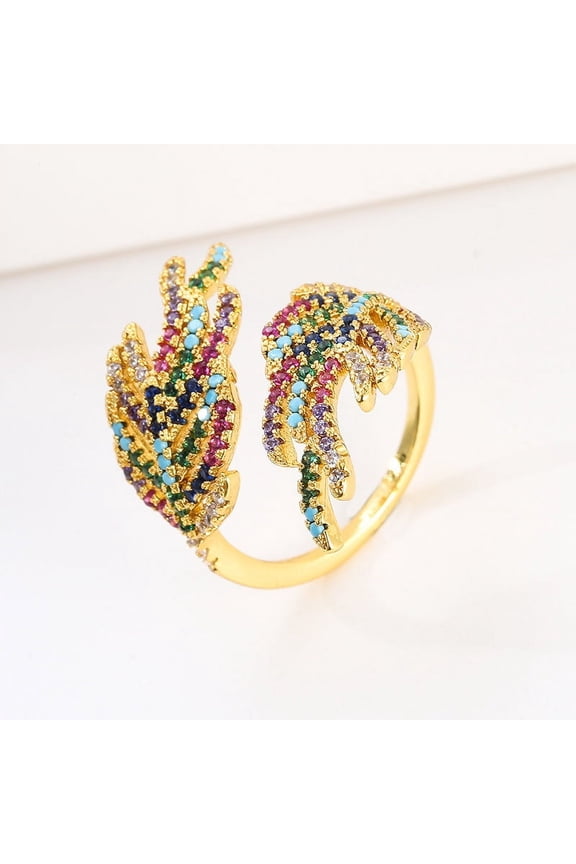 Copper Cartoon Spider Ring With Zircon Inlay Cute Animal Jewelry For Travel Souvenir Gift For Index Finger Accessory
