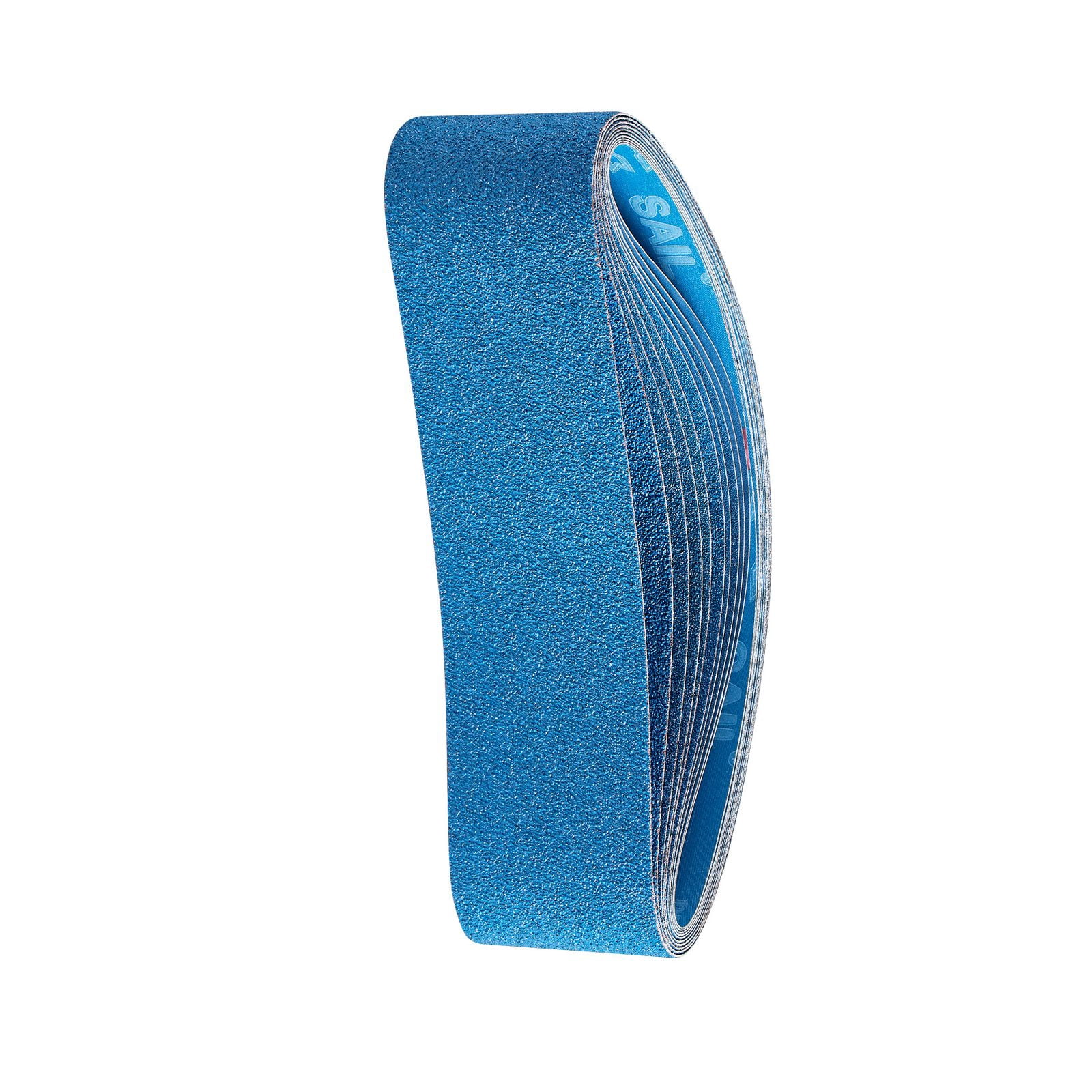 Zirconia Sanding Belts 10-Pack 4x36 Inch 5 Grits 40/60/80/120/240 for Knife Sharpening Belt Sanders Metal Stainless Steel
