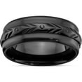 thumbnail image 1 of Zirconium Black Polished 8mm Band (Size 11.5) Made In China zcr103-11.5, 1 of 5