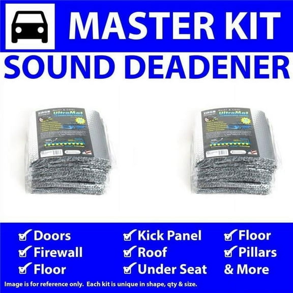 Zirgo High Performance Cooling Products 314961 12444cm2 Heat & Sound Deadener for 2005-2008 Corvette Master Kit