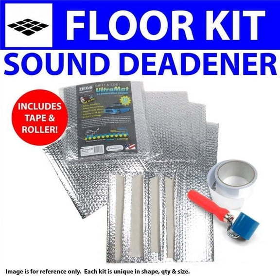 Zirgo High Performance Cooling Products 330957 Heat & Sound Deadener for 1946-1961 Desoto Floor Kit with Seam Tape & Roller