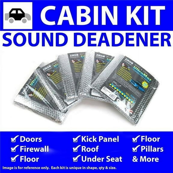 Zirgo High Performance Cooling Products 314802 6679cm2 Heat & Sound Deadener for 1975-1983 e21 BMW in Cabin Kit