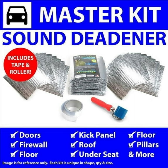 Zirgo High Performance Cooling Products  Heat & Sound Deadener for 1971-73 Ford Mustang Master Kit & Tape, Roller 46410Cm2
