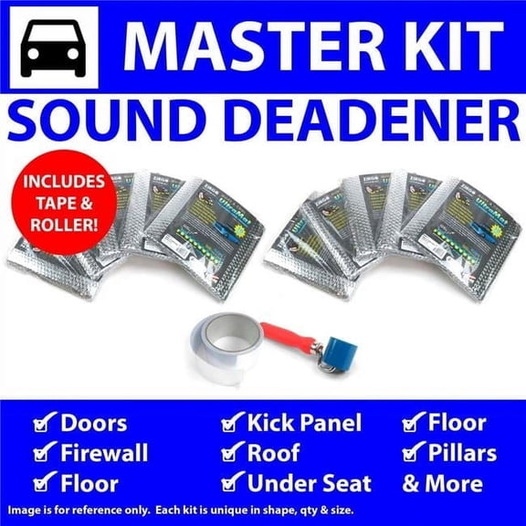 Zirgo High Performance Cooling Products Heat & Sound Deadener for 1971-76 Chevy Impala Master Kit & Tape, Roller 52689Cm2