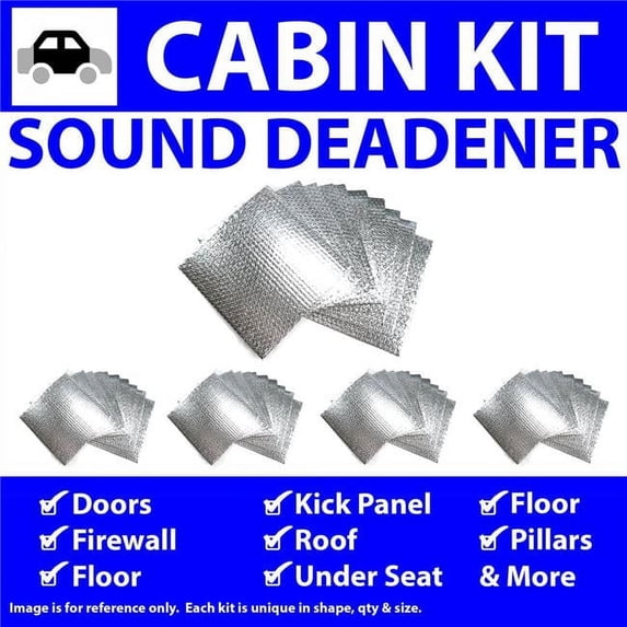 Zirgo High Performance Cooling Products Heat & Sound Deadener for 1983-1997 Ford Thunderbird Cabin Kit