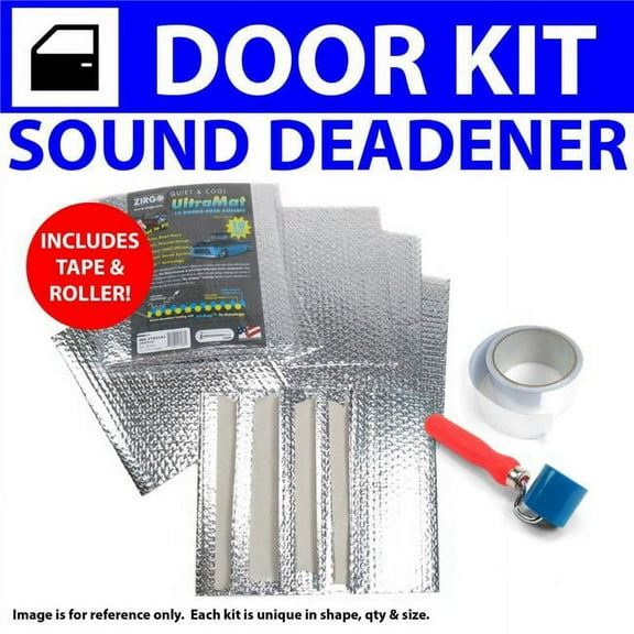 Zirgo High Performance Cooling Products Heat & Sound Deadener for AMC Eagle 79-1987 4 Door Kit Plus Seam Tape, Roller 24714CM2