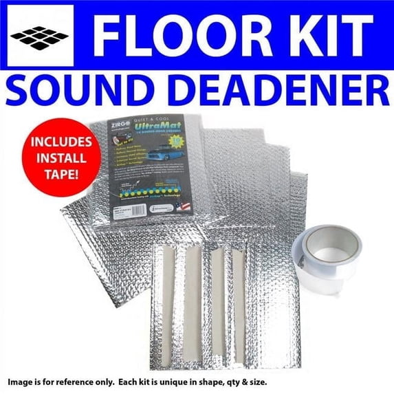 Zirgo High Performance Cooling Products Heat & Sound Deadener for Buick Roadmaster 1954-1956 Floor Kit Plus Seam Tape 37530CM2