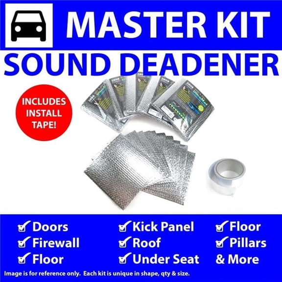 Zirgo High Performance Cooling Products Heat & Sound Deadener for Chevy Chevelle 1964-1967 Master Kit Plus Seam Tape 42900CM2