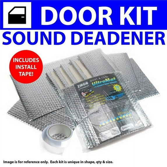 Zirgo High Performance Cooling Products Heat & Sound Deadener for Chevy Truck 1935-1940 4 Door Kit Plus Seam Tape 20088CM2