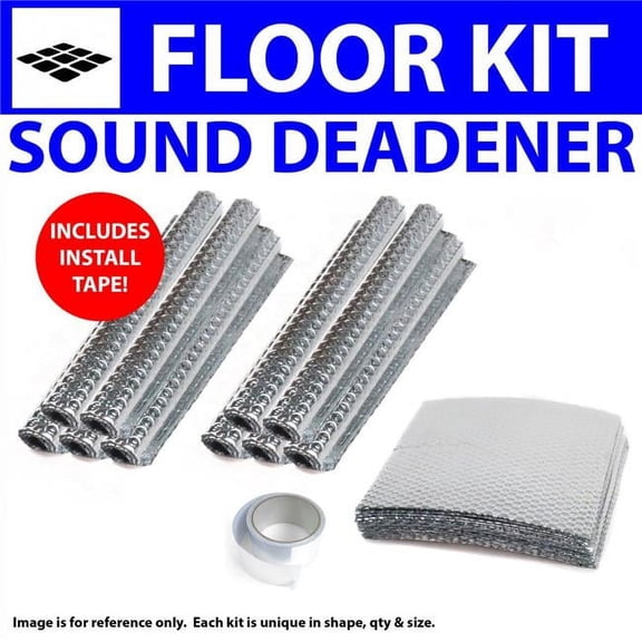 Zirgo High Performance Cooling Products Heat & Sound Deadener for Ford Thunderbird 1961-1966 Floor Kit Plus Seam Tape 33210CM2