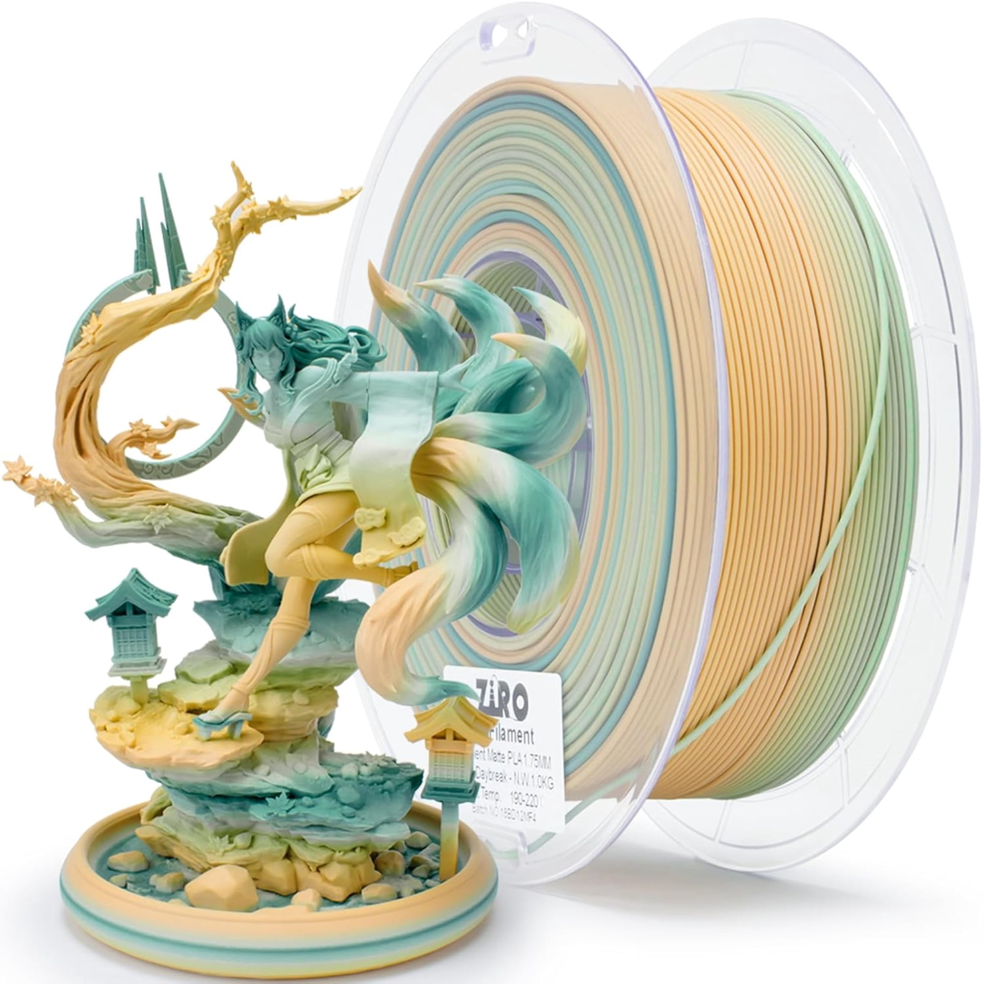Ziro 3D Gradient Matte PLA 1.75mm 1kg, Cool daybreak