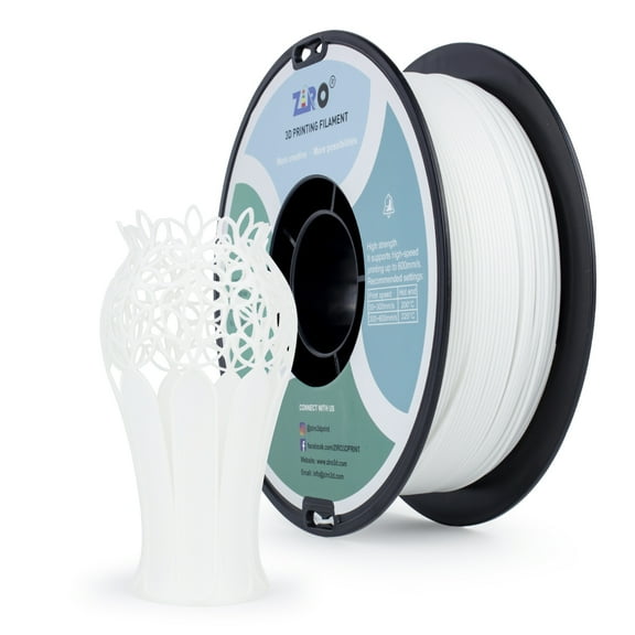 Ziro 3D HS-PLA (high speed) Filament 1.75mm 1kg, White