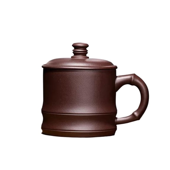 Zisha Tea Set Gift Chinese Yixing Purple Clay Teacup 450ml Handmade Bamboo Joint Beauty Mug Water Jug