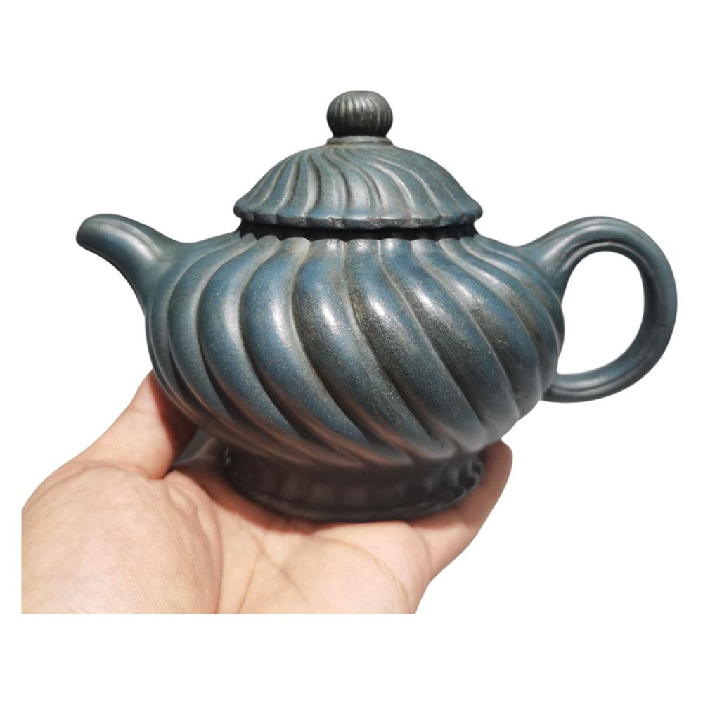 Zisha Tea Set Pot Colander Ribbed Fluted Symmetrical Spiral Textured ...