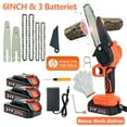 thumbnail image 1 of Ziss 4-Inch+6-Inch Mini Chainsaw Kit with 3 Rechargeable Batteries, Portable Electric Cordless Handheld Chain Saw for Tree Branches, Courtyard, Household and Garden, 1 of 9