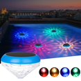 thumbnail image 1 of Zisupridco 1 Pack Solar Floating Pool Lights with RGB Auto Color Changing, Waterproof LED Pool Floating Lights, Solar Pool Lights, Solar Floating Lights for Ponds, Bathtub,Pool Party Decorations, 1 of 9