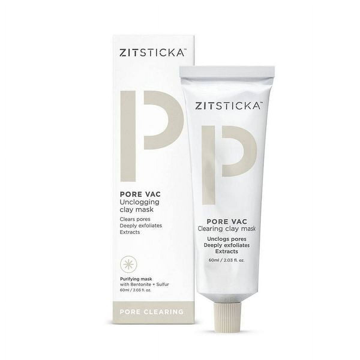 PORE VAC by ZitSticka, Unclogging Clay Purifying Mask, Clears Pores 2