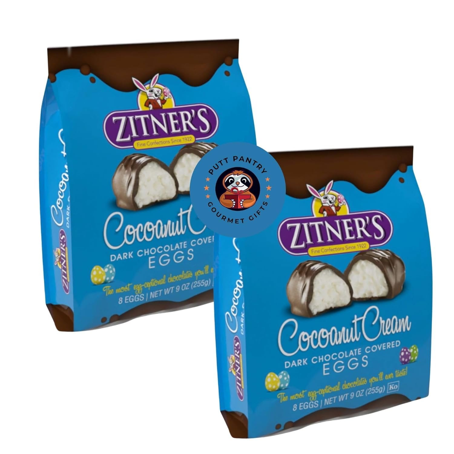 Zitner's Easter Bundle 2 Bags of Zitner's Coconut Cream Eggs, 16