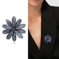thumbnail image 1 of Ziurtnc Simple Acrylic Flower Wreath Brooch Elegant Suit Alloy Brooch Pin for Women Stylish Look Accessories, 1 of 8