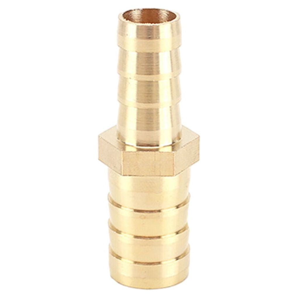 Ziuscore Brass Joiner Barbed Reducer Straight Hose Coupler Fitting