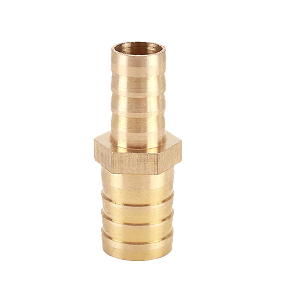 Ziuscore Brass Joiner Barbed Reducer Straight Hose Coupler Fitting