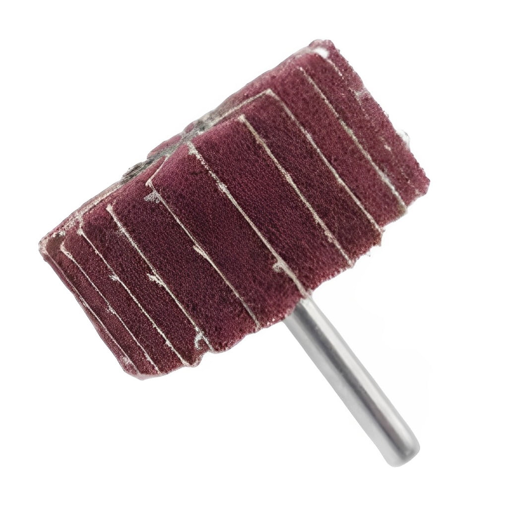 Benchmark Abrasives 3x1 Zirconia Flap Wheels 10-Pack - 1/4 Shank For Drills & Die Grinders, 120 Grit