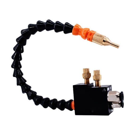 Ziuscore No-Leak Mist Coolant System Hoses Lubrication Spray Unit Engraving Machine Fluid Pipe Head Mists Cooling Sprayer Full Black
