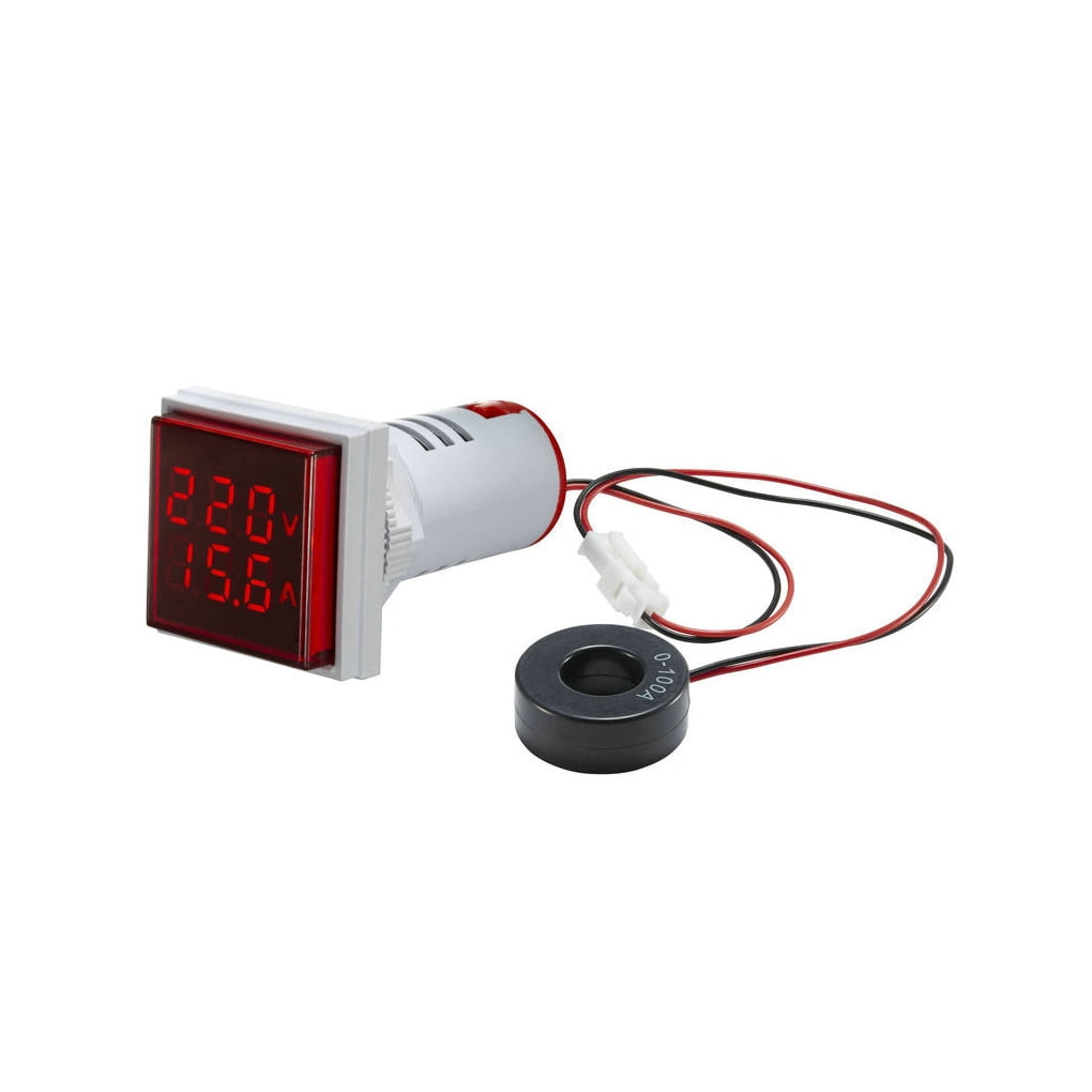 Compact Tester Ziuscore Voltmeter Digital Display Monitor Dual Ammeter Hertz Compact ...