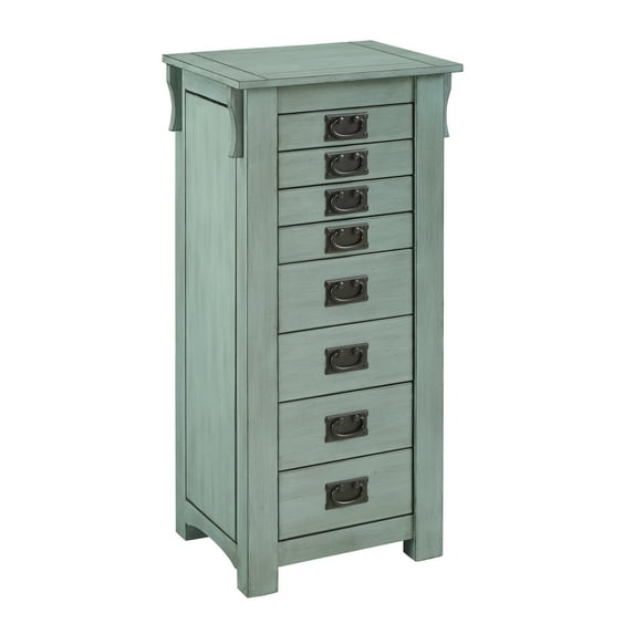 Ziva Jewelry Armoire, Teal