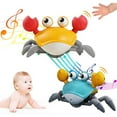 thumbnail image 1 of Zivmin Sensing Crawling Crab Tummy Time Baby Toys Interactive Walking Dancing Toy with Music Sounds & Lights, USB Charging, 1 of 8