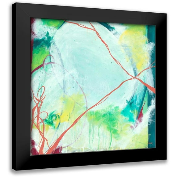 Zivoin, Romeo 12x12 Black Modern Framed Museum Art Print Titled - April