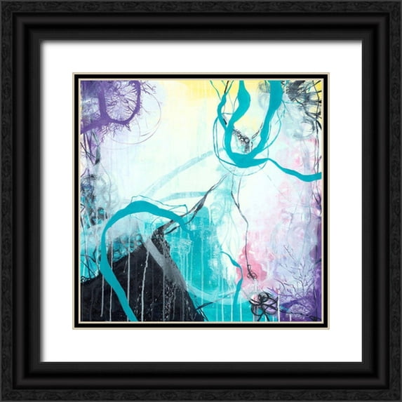 Zivoin, Romeo 12x12 Black Ornate Wood Framed with Double Matting Museum Art Print Titled - Ice Wind